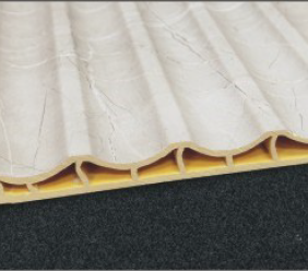 Riflaj decorativ din WPC pentru pereti, model Wave. Cutie cu 10 buc. Preț pe bucată: de la 71,7 lei.