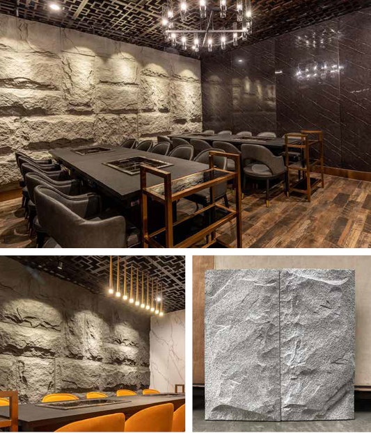 Panou decorativ PU Shroom Stone, Cod ART-F-PPPU-116