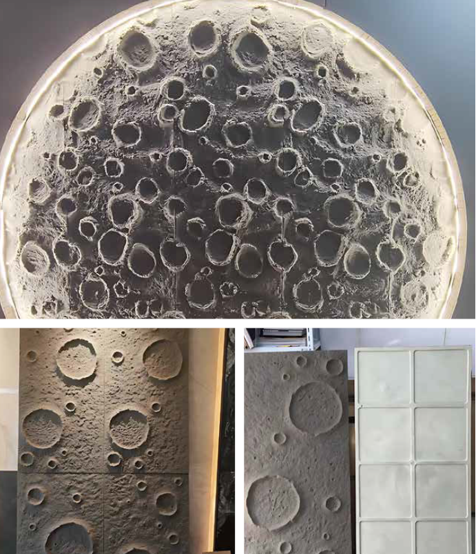 Panou decorativ PU Moonscape Board, Cod ART-F-PPPU-117